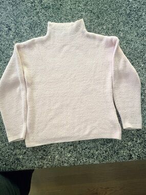 Tahari Light Pink Mock Neck Sweater